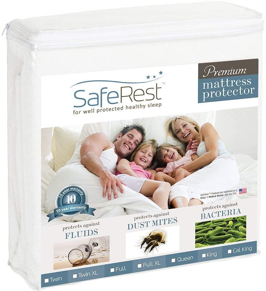 Mattress Protector â California King, Cotton, Waterproof Mattress Cover Protectors â White