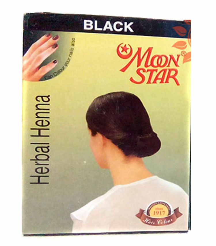 NEW Black Herbal Henna moon star Hair Colour 10 gm X 6 PACK fast ship
