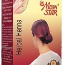 6 pc X 10 gm each MOON STAR Herbal Henna Burgundy Hair Colour fast shipping