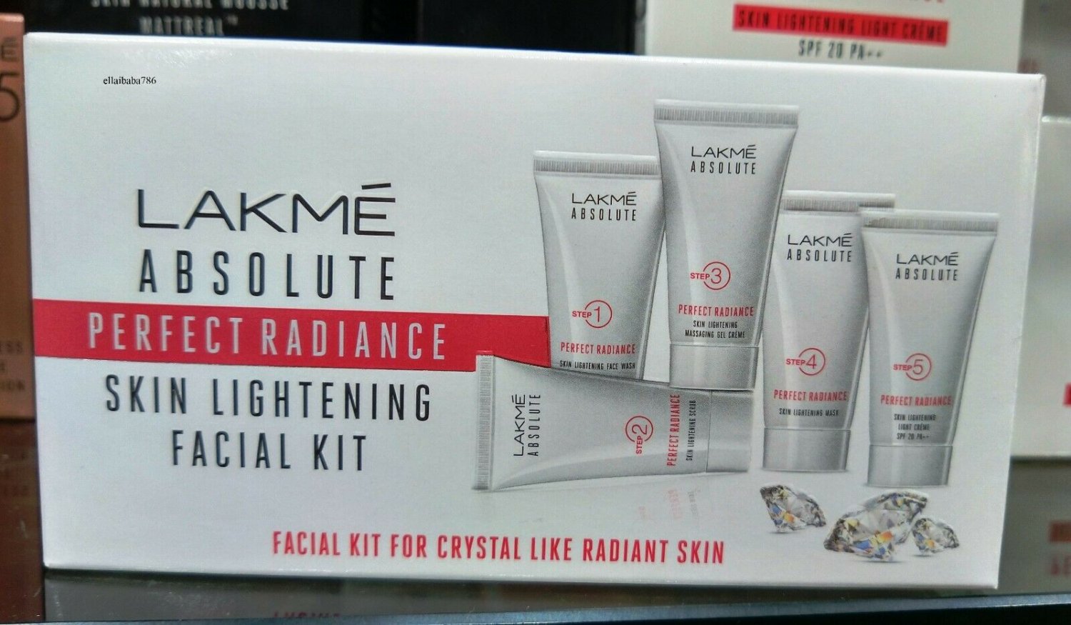 Lakme Absolute Perfect Radiance Skin Lightening Facial Kit 5 Step Facial | 40 gm