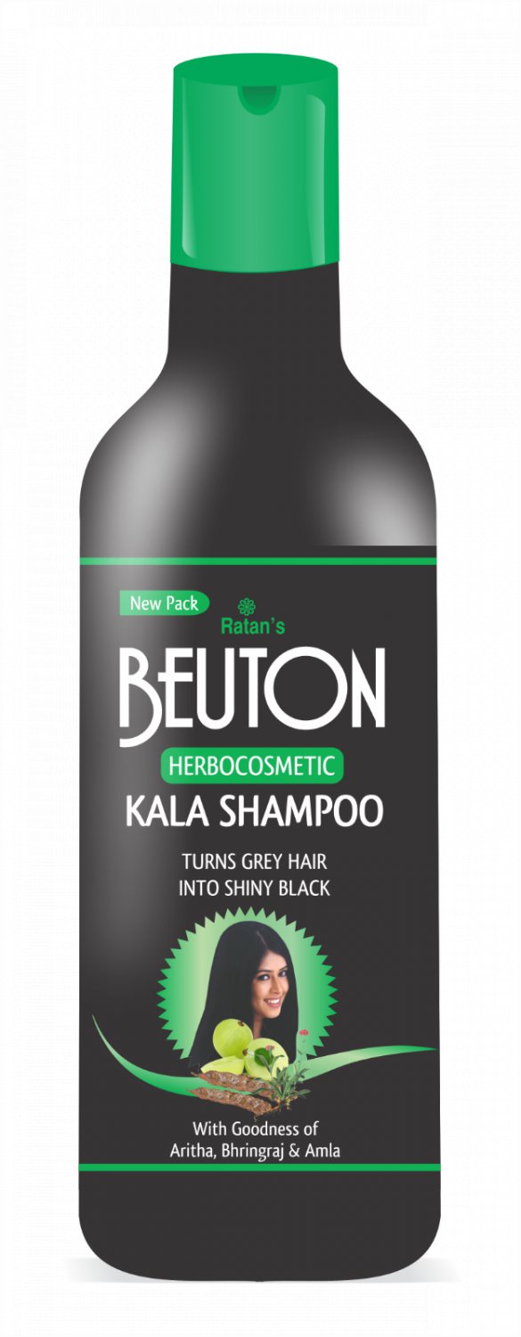 BEUTON Herbocosmetic Kala Shampoo Turns Grey Hair Into Shinny Black With 3 Herbs