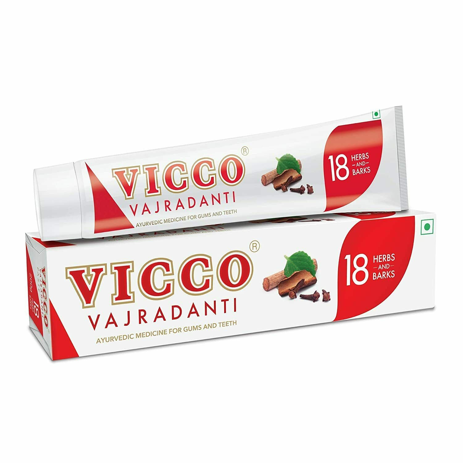 10 pc Vicco Vajradanti Toothpaste | Ayurvedic Herbal Toothpaste | 200 Gram
