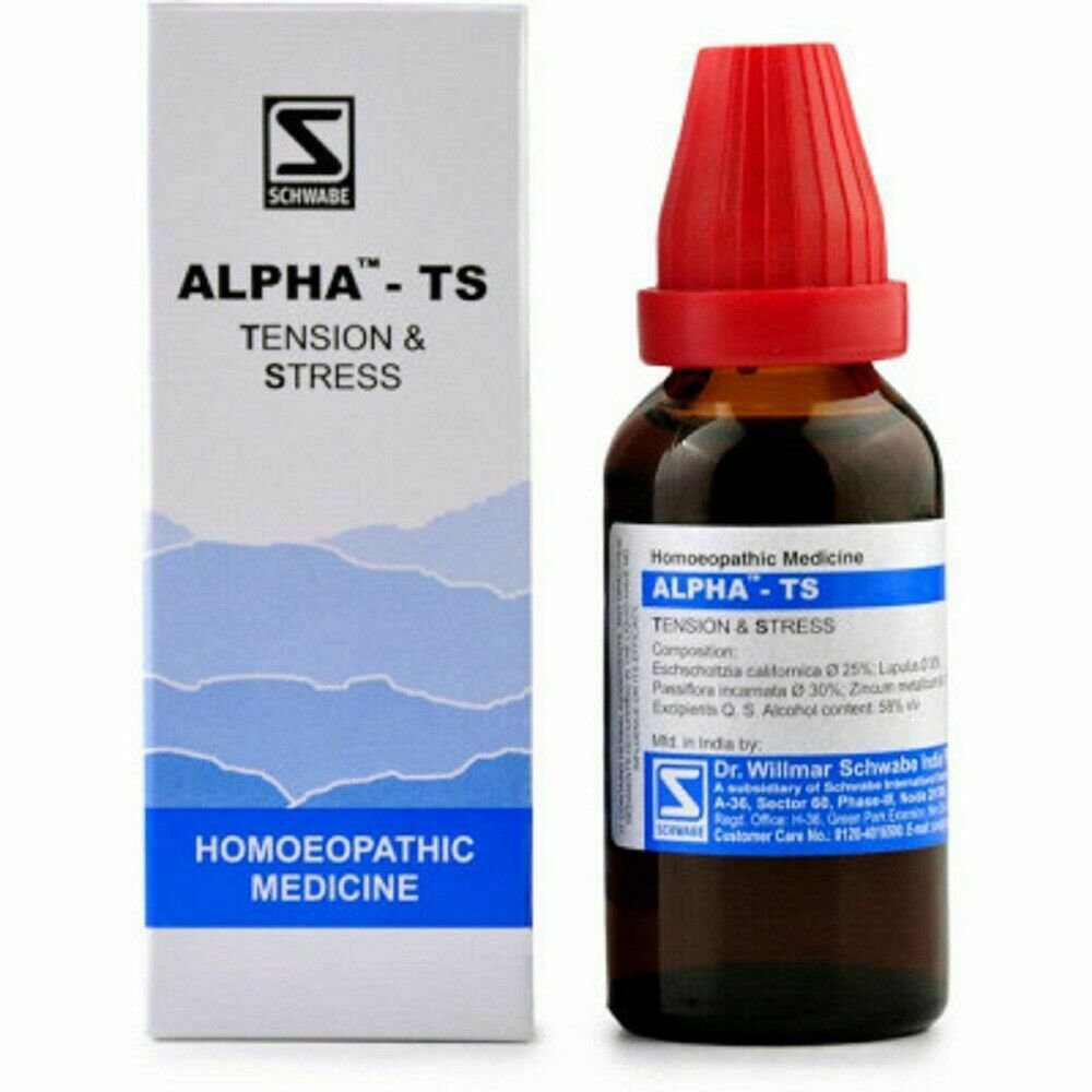 Dr. Willmar Schwabe Homoeopathic Alpha TS (Tension And Stress) (30ml)Nervousness