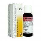 5 packs Dr. Reckeweg R14 Homeopathic Medicine 22 ml