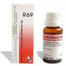 5 x dr reckeweg r69 homeopathy medicine 22ml