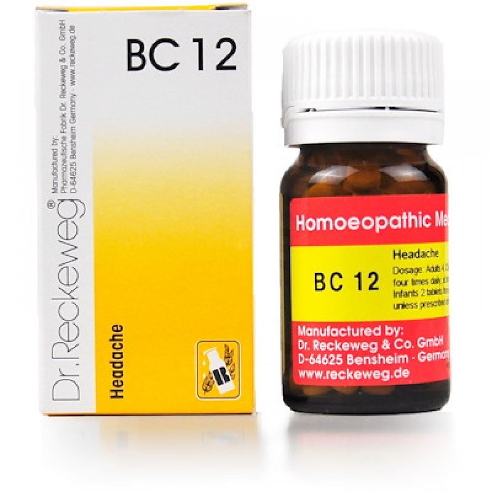 Dr. Reckeweg Bio Combination 12 (BC 12) Tablet 20gm free shipping