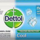 DETTOL COOL SOAP GIVES PROTECTION FROM UNSEEN GERMS 75 GM X 3 pack*
