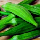 30 Seeds Vegetable Emerald Green Velvet Okra Seeds