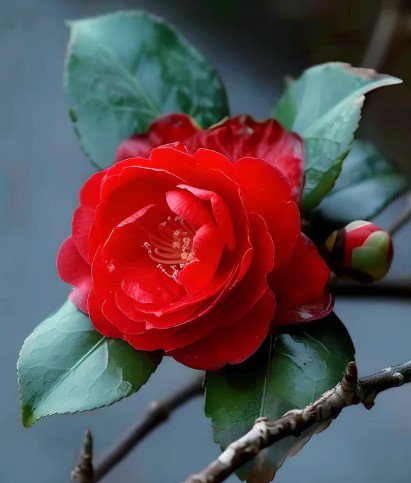 Red Camellia Japonica Flower plant Plant Rare Plant For Your Home Garden