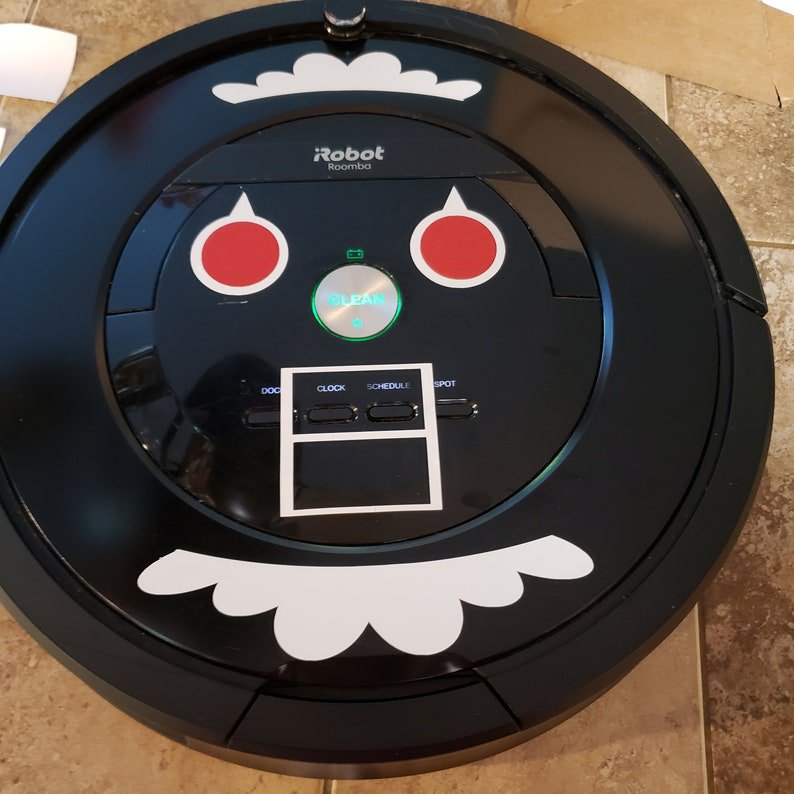 The Original Rosie The Robot Face Decals for your Robot Vacuum Roomba