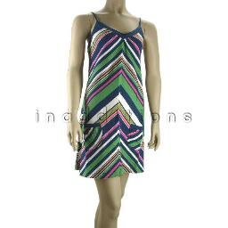 inadditions : New ROXY Ruby Multicolor Chevron-Stripe Pull-Over Jersey Dress Juniors Medium Dresses