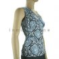 inadditions : New INC INTERNATIONAL CONCEPTS Blue Print Surplice Ruched Waist Top Women's Petite