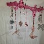 handmade windchimes Pink Ribbon