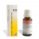Dr. Reckeweg R31 Drops 22ml (Pack of 2) Homeopathic OTC Medicine