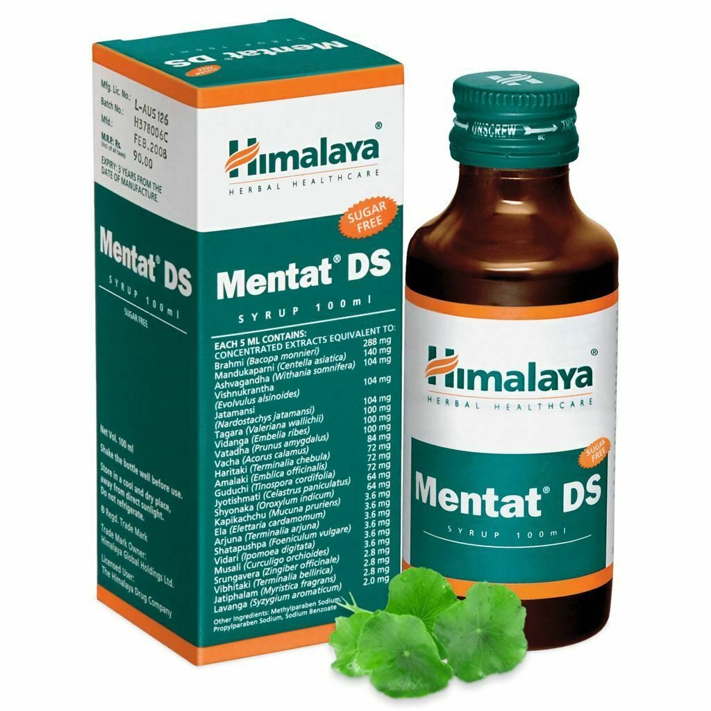 2xHimalaya Mentat Ds Syrup Herbal Ayurvedic 100ml Free Shipping
