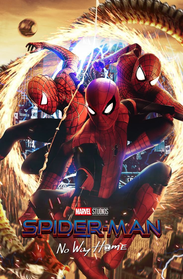 Spider-Man: No Way Home Movie Poster Art Paper 12x18 inches