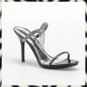 ENCHANT-02 Black 4" Heel Rhinestone Slides Pleaser 10