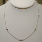 STERLING 16" DIAMOND SIMULATED BY THE YARD NECKLACE