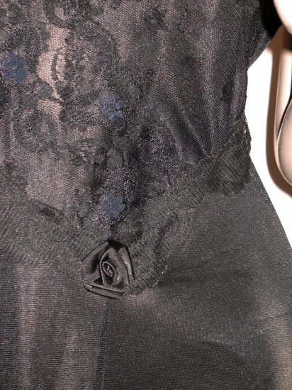 black lace night gown