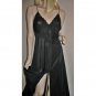 Black Lace Full Length Night Gown Nightie Size Medium M