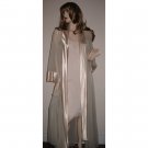 Vintage Chiffon and Satin Peignoir Robe from Blanche by Ralph Montenero - One Size Fits All