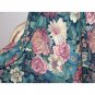 Hand Crafted Vintage Full Flared Skirt, Swing Style, Large Floral Tapestry Print - XS