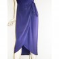Vintage 80s does 40s Vintage Beaded Retro Dress Sarong Style Hip Drape Size 6/8