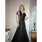 Vintage Diane Von Furstenberg Vintage Peignoir Robe, Sheer Black Lace