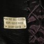 60s 70s Black Double Breasted Wrap Coat Huge Faux FUR Collar & Cuffs Spy Trench Coat-L / Large