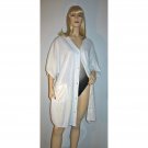 Vintage 80s White Chenille Beach Coverup Robe Size L Large Vintage 80s White Chenille Beach Coverup Robe Size L Large