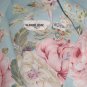 Vintage Blouson Blouse Robin Egg Blue Floral