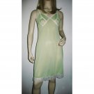 1960s Vintage Green Full Slip 'Hollywood' Vassarette by Munsingwear