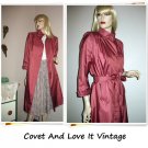 Vintage 80s Rose Pink Belted Raincoat Rain coat Space Age by Fleet Street Size 8 Vintage 80s Rose Pink Belted Raincoat Rain coat Space Age by Fleet Street Size 8
