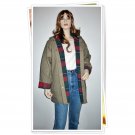 Vintage PVC Rain Coat Raincoat Hoodie Jacket with Quilted Plaid Lining Size Medium Vintage PVC Rain Coat Raincoat Hoodie Jacket with Quilted Plaid Lining Size Medium
