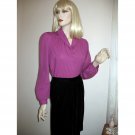 Vtg Southern Lady Fuchsia Purple long sleeve Blouse Size 18 Vtg Southern Lady Fuchsia Purple long sleeve Blouse Size 18