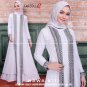 Abaya Maxi Embroidery Pattern | Dress Long Sleeves | Moeslim Dress White