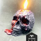 Ritual Bleeding Skull Candle