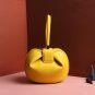 Popular Design Genuine Leather Women Handbag Dumpling Shape Tote Bags