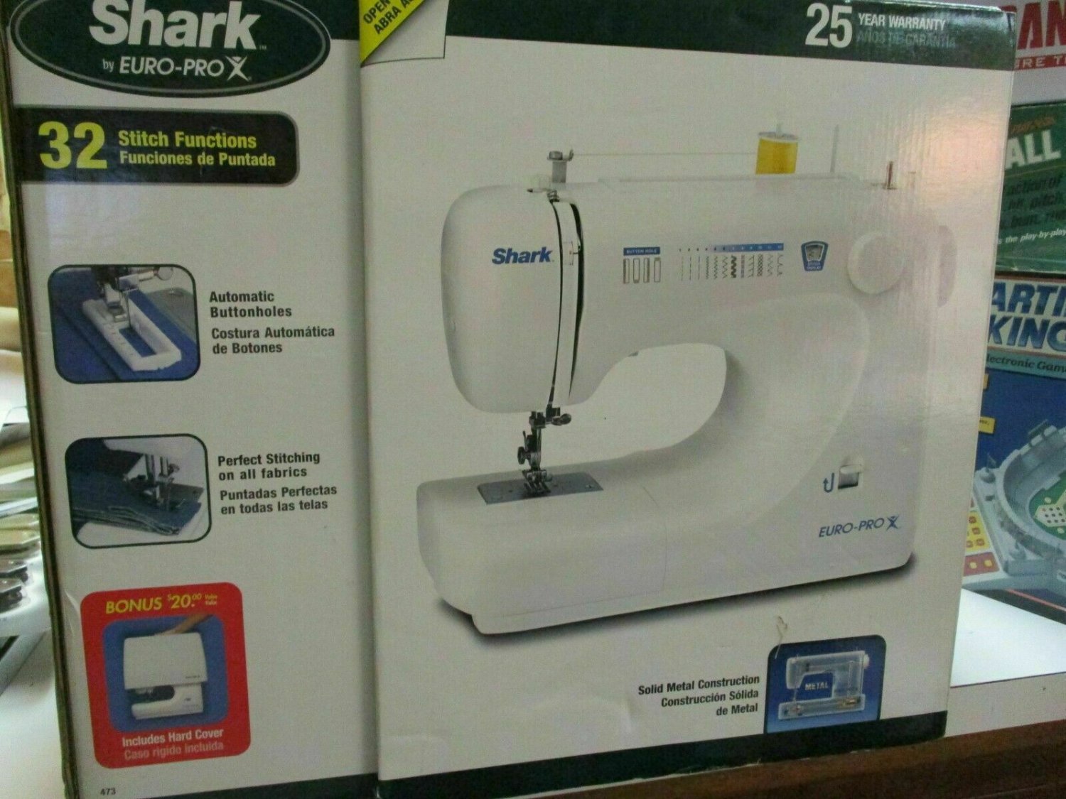 Shark Euro Pro X Sewing Machine, Model 473.