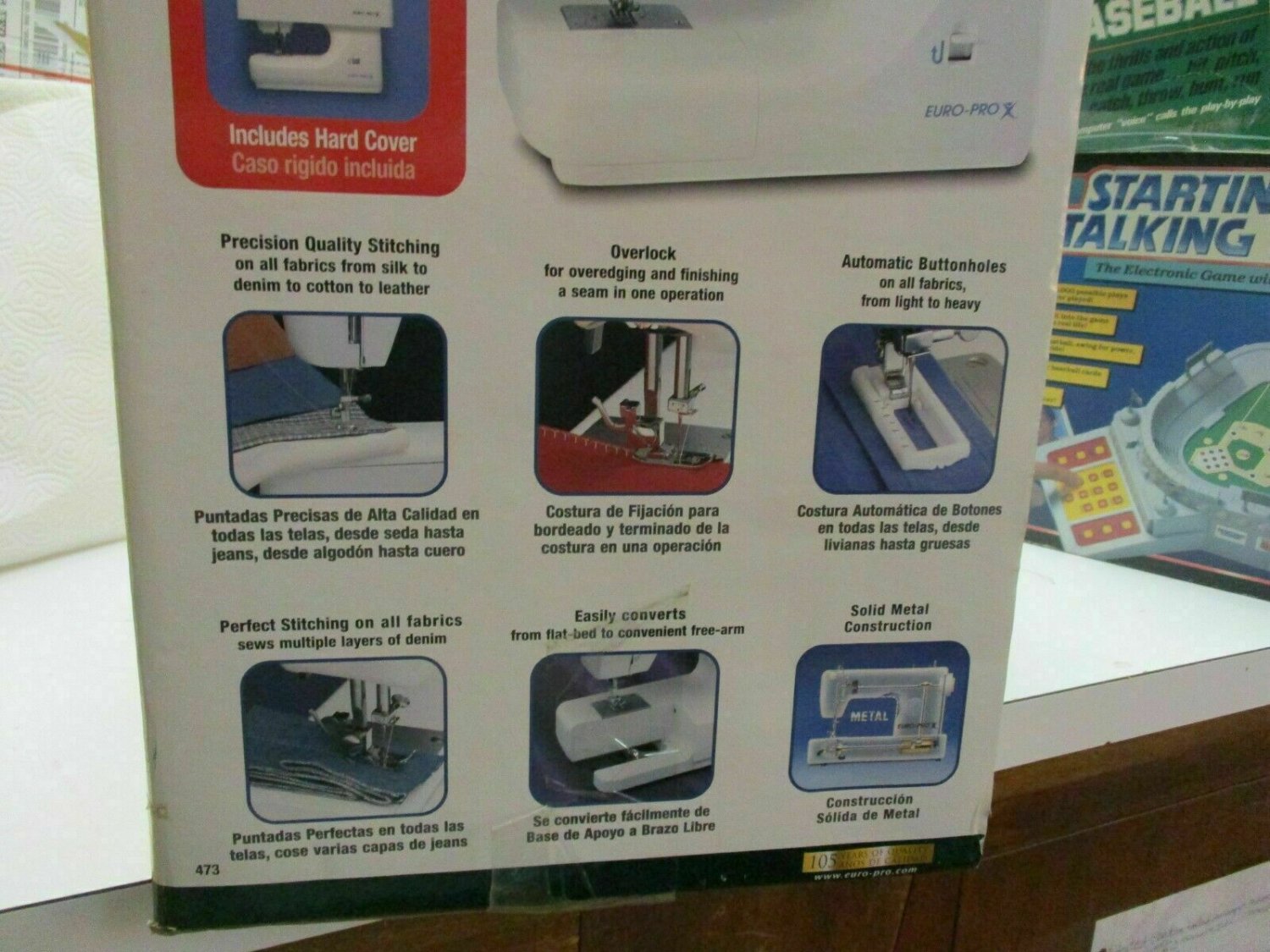 Shark Euro Pro X Sewing Machine, Model 473.