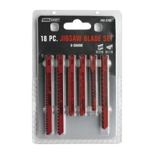 18pc UShank Jigsaw Blade Set by Tool Shop