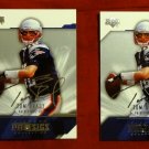 TOM BRADY 4 Card Lot - (2) 2004 Upper Deck #51 ProSigs /Fleer Platinum & UD Gold