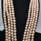 Pearl necklace, natural freshwater pearl necklace, fashionable handmade for women