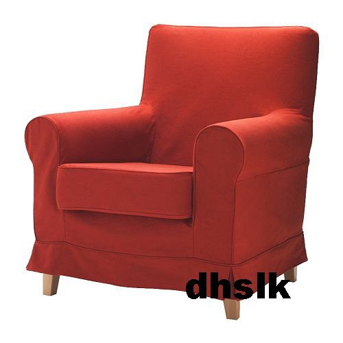 IKEA Jennylund Armchair Slipcover Chair Cover LINDEFALL RED New