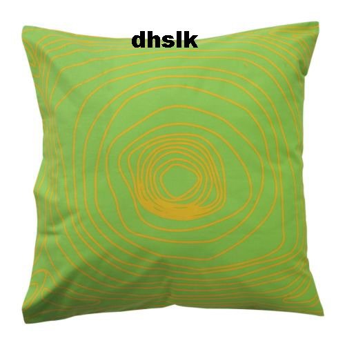 IKEA Op Art BIBBI SNURR GREEN Pillow Cover EURO Sham New