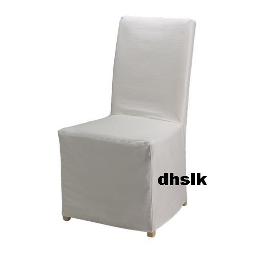 IKEA Henriksdal Chair SLIPCOVER Cover BLEKINGE WHITE Skirted New