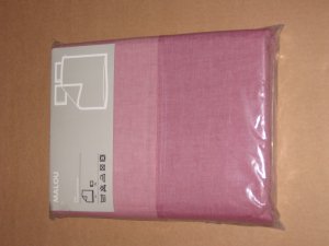 IKEA Malou LIGHT PINK Duvet Cover and Pillowcases Set KING Yarn Dyed Soft