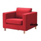 IKEA KARLANDA Armchair SLIPCOVER Chair Cover SKANUM RED Bezug Housse