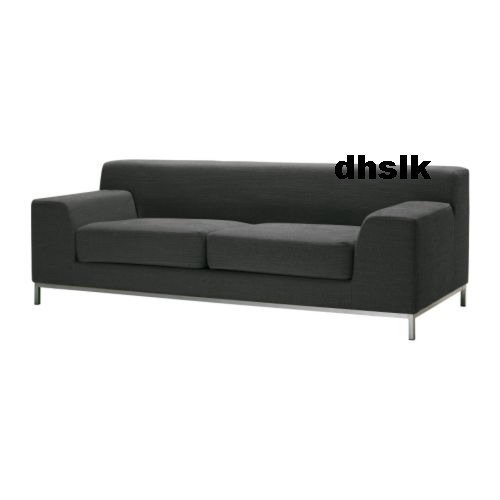 IKEA Kramfors 3 Seat Sofa SLIPCOVER Cover MYRBY DarK GRAY Grey New