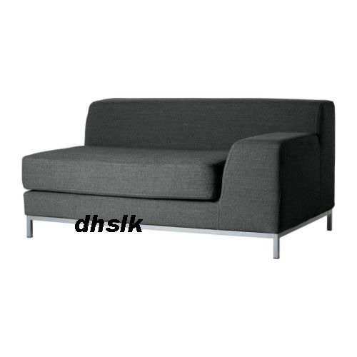 IKEA Kramfors 2 Seat RIGHT Arm SLIPCOVER Cover MYRBY DarK GRAY Grey New
